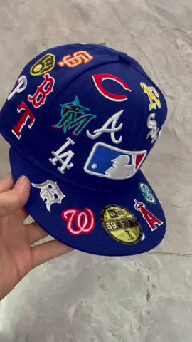 Sorry let you wait long time ! The purple color mlb all over caps come back again # mlb all over caps # mlb all logo caps # wholesale  all over caps 