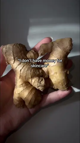 Ginger + Rice Water = glowy skin #skincare #acne #ginger #selflove #hacks 