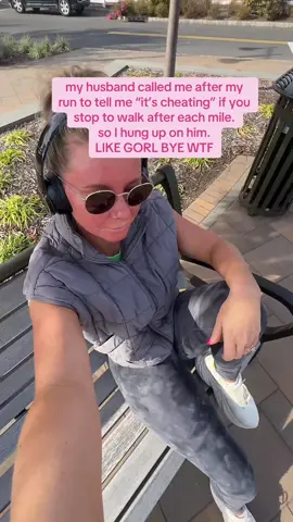 mind you I ran 3 miles so shut your lips… we are lucky I even ran. #Running #husbandwife #husbandwifecomedy #girlbye 