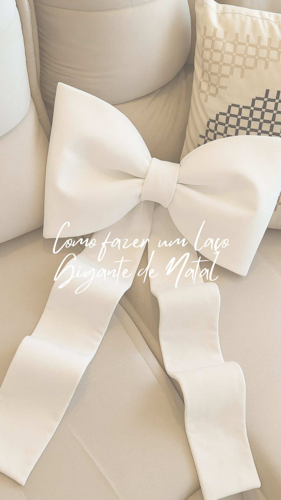 O big laço que é TENDÊNCIA nesse Natal 2025. Deixei a imagem com as medidas do EVA nos comentários do vídeo.  #diydenatal #natal2025 #decoracaodenatal #lacosdenatal #natal