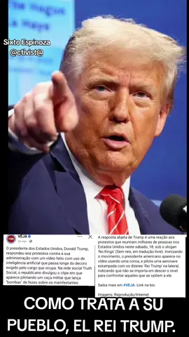 EL REI TRUMP, DE ESTADOS UNIDOS,  LANSA FESES A LOS MANIFESTANTES. @NUEVAS IDEAS CON LIBERTAD  @Evo Morales Ayma  @capitan lara  @Radio Kawsachun Coca  @EL DEBER  @Correo del Sur  @Bolivianita2026  @BOLIVIA TV  @UNITEL BOLIVIA  #capitalara  #jimenaantelo  #jhonarandia  #santacruzdelasierra🇳🇬  #elaltobolivia🇧🇴🥰   
