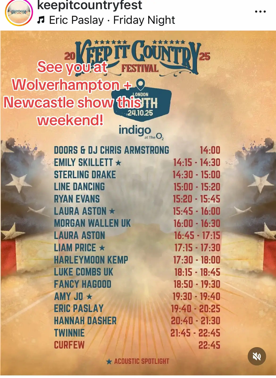 See you at the Keep It Country show this weekend! ✨ Wolverhampton and Newcastle - for tickets go to keepitcountryfest.co.uk  #livemusic #ukcountrymusic #wolverhampton #newcastle #countrymusic 