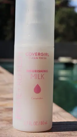 COVERGIRL's NEW Clean Fresh Prime + Refresh Nourishing Milk Spray✨🤍 @COVERGIRL   #covergirl #easybreezybeautiful #gifted #primeandrefresh