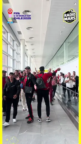 ✈️أجواء حماسية في الشيلي من قبل الجمهور المغربي 🇨🇿