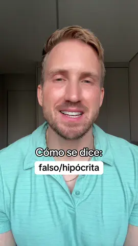 ¿Cómo dirías falso en inglés?
