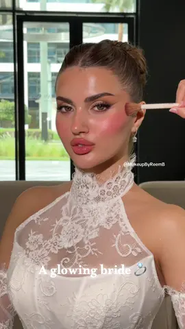Bridal makeup by me 🤍 #dubaimakeupartist #makeupartistuae #ميكاب_ارتيست #uaemakeupartist #bridalmakeup 