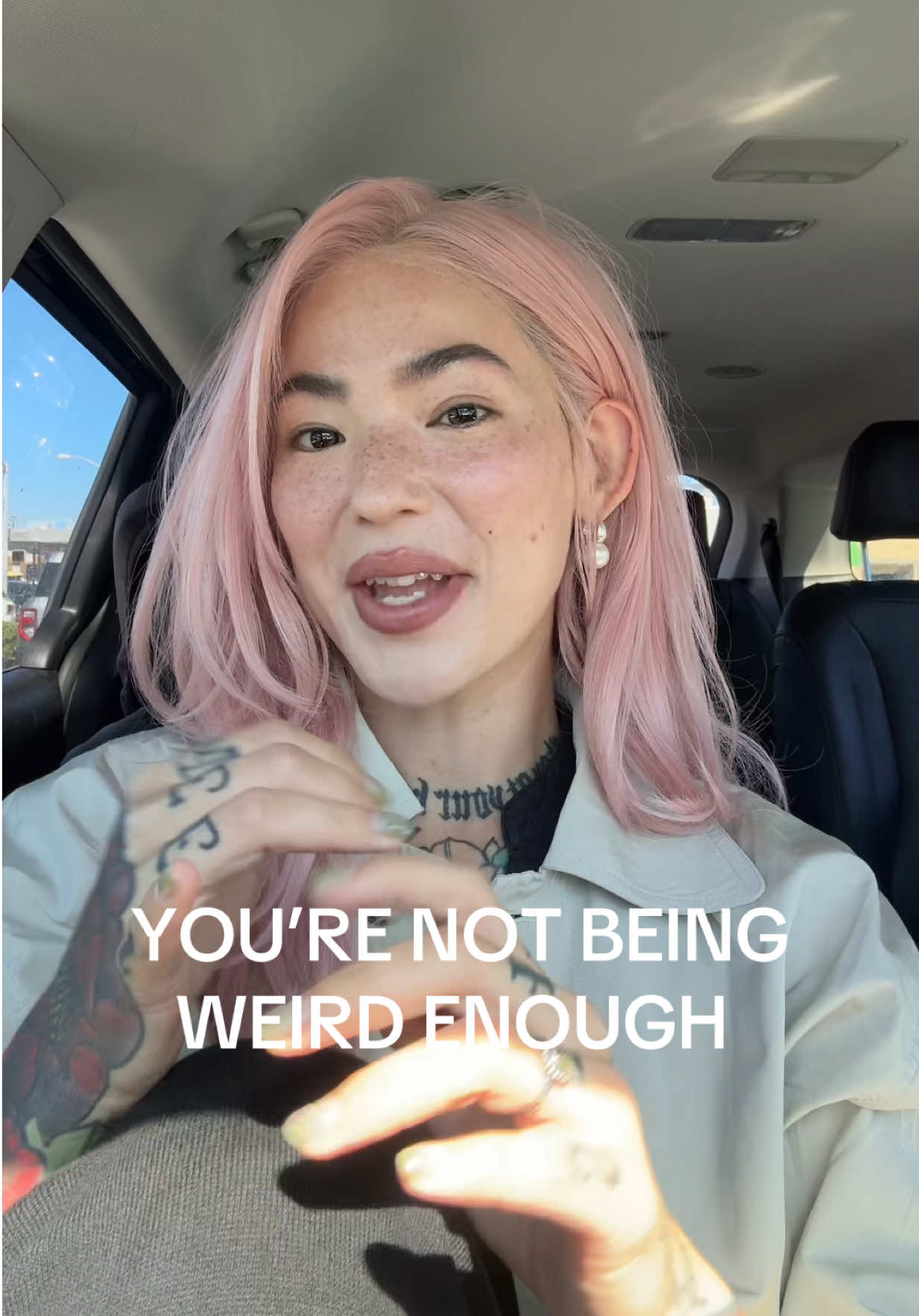 One of my love languages is assurance so I’m gonna give it out today to anyone that needs a reminder not to fall back into hiding their weirdness, the parts of them they assume others won’t want to see and love, and that true authenticity comes from loving yourself relentlessly. #assurance #beweird #authenticity #reminderforyou #selflove 