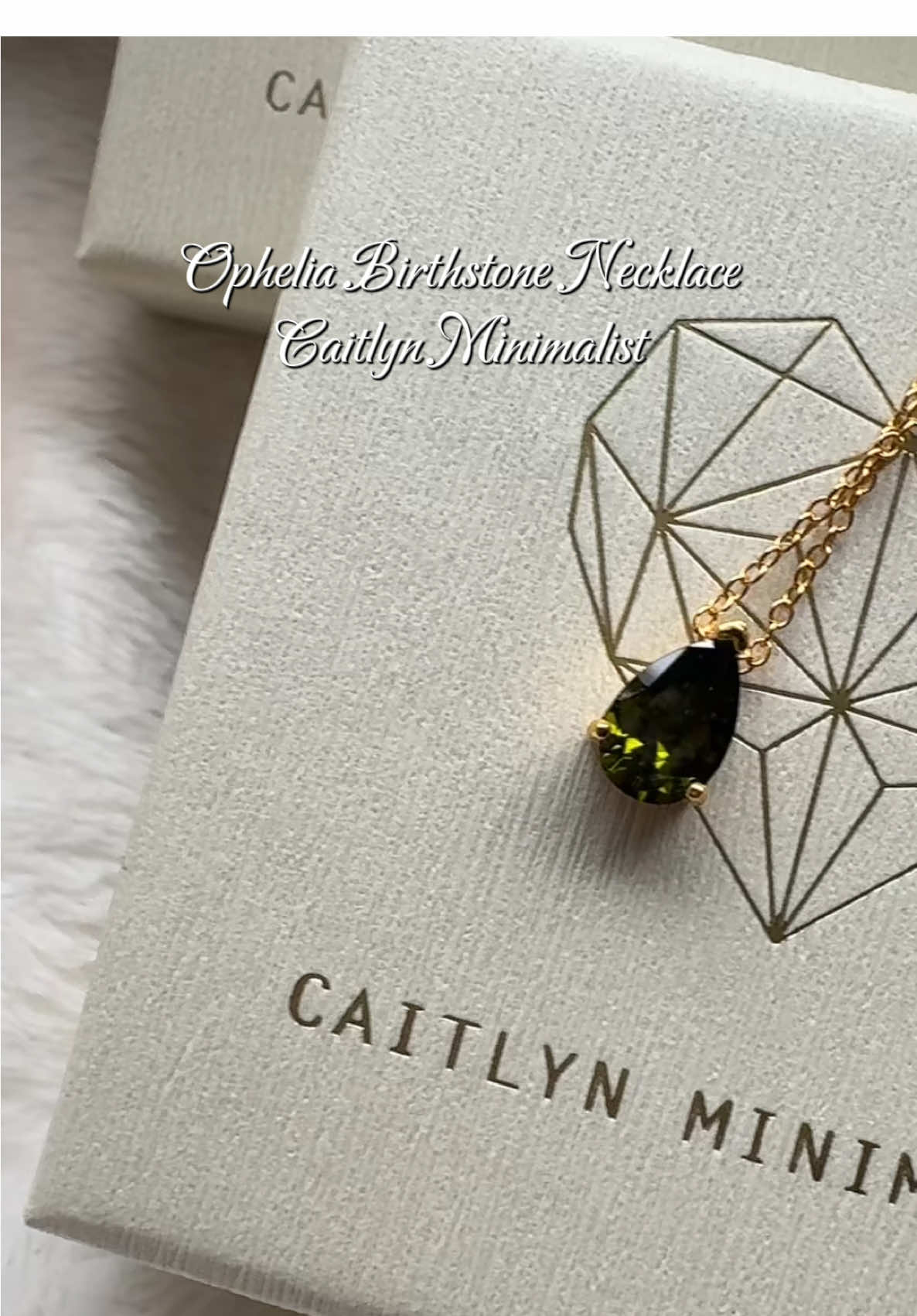 Ophelia Birthstone Necklace by @Caitlyn Minimalist might be one of the most beautiful dainty necklace  i've ever seen!Perfect Christmas gift 🎁 #daintynecklace#giftguide #caitlynminimalist#affordablejewelry#tiktokshopcreatorpicks 
