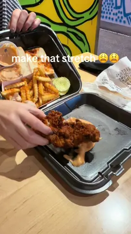 Dave hot chicken making it stretch #fyp #youdiggininme #daveshotchicken #foryou #youhittinthatspot 