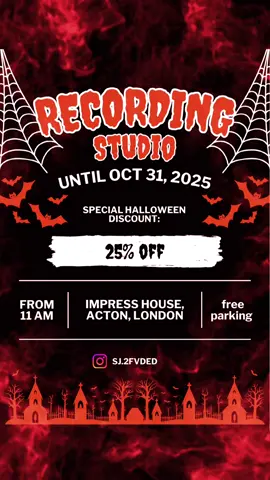 DM me for more info 👊🏽 Adam A77x monitors Nuemann TLM 102 Neve 511 pre Neve 542 Tape emulator  Logic Pro  ##studiotime##vocalrecording##discount##specialoffer##halloween2025