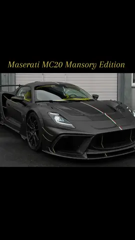 CREDIT: (RoCars via YouTube) #fyp #Maserati #MC20 #Mansory #Edition  @Maserati 