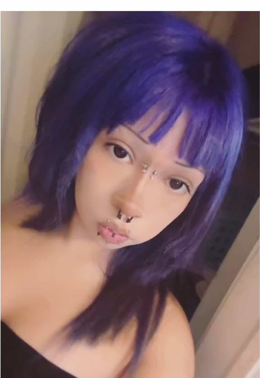 #fyp #piercing #makeup #purplehair #hai 