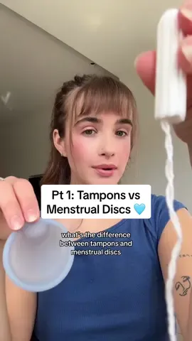 Pt 1: Tampons vs menstrual discs 👀 Which do you prefer? #menstrualdisc #saaltdisc #tampons #periodtips