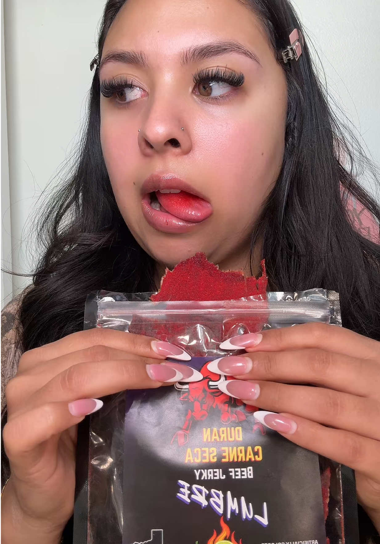 I wake up craving it… what can I say?!? 😭 This carne seca from @Micheladas Duran is TOO good 😭🥹🤤 #carneseca #fuego #jerky #beefjerky #antojitos 