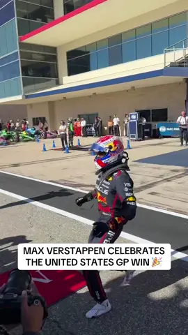 He ran straight to his #team ❤️ #f1 #maxverstappen #texas #redbull 
