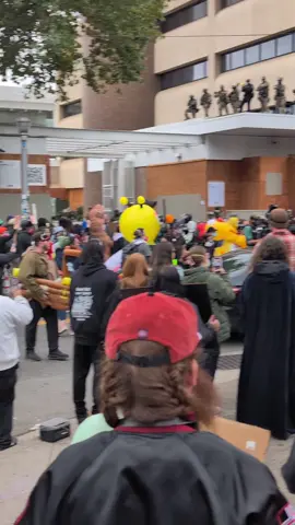 Portland ice facility on October 18th. Antifa everywhere, feds everywhere, degens everywhere. This is America's lowest point. #nokings #iceprotest #esoteric #portland #ice 