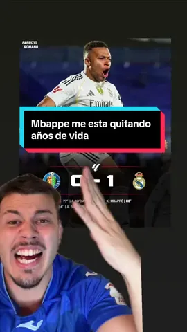 Getafe 0-1 Real Madrid!! Espero que Nyom no vuelva a tocar un balon en su vida y Mbappe me la esta arruinando #realmadrid #tiktkfootballacademy #deportesentiktok 