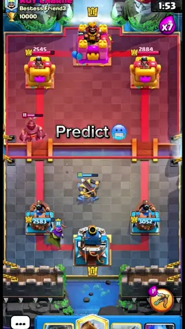 -500 IQ Prediction? ☠️ #clashroyale 