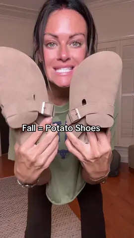 Potato shoes / clogs are the fall flip flop. Easy slide on, goes with everything including jeans. These are THE fall shoes. And they come with socks. Size up 1/2 size #potatoshoes #clogs #slideonshoes #slippers #shoes 
