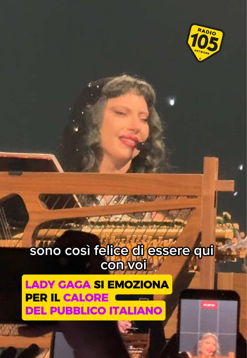 Lady Gaga non ha mai dimenticato le sue origini italiane 🇮🇹 Che emozioni che ha regalato ✨💛 #radio105 #ladygaga #themayhemball #davedere #newmusic @ladygaga 