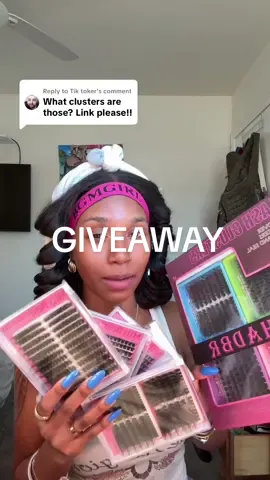 Replying to @Tik toker Stay until the end💕, thank you guys , i love yall 🥹 #clusterlashestutorial #giveaway #fyp 