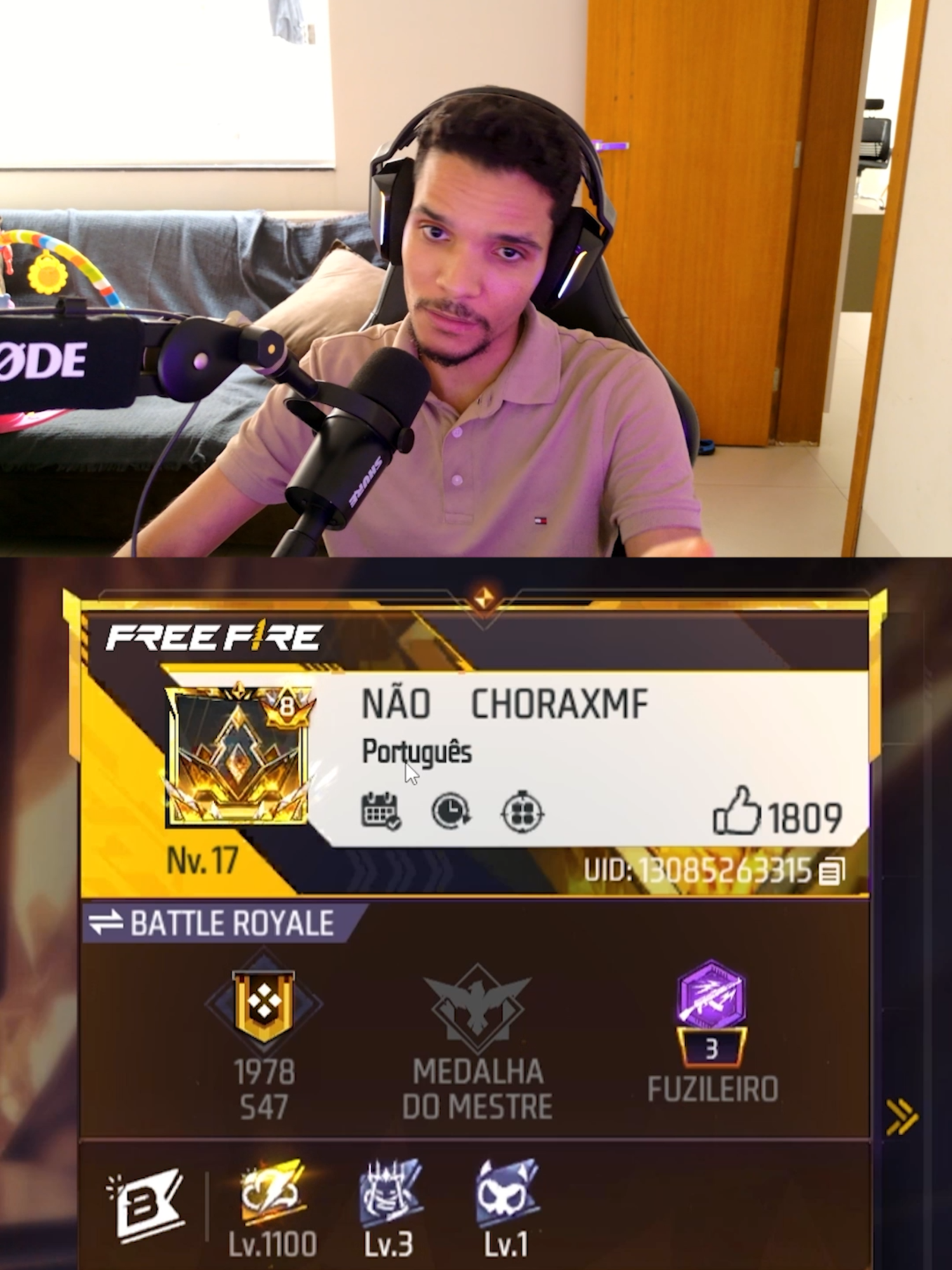 CUIDADO COM ESSE PERFIL NO FREE FIRE #garenafreefire#freefirebrasil