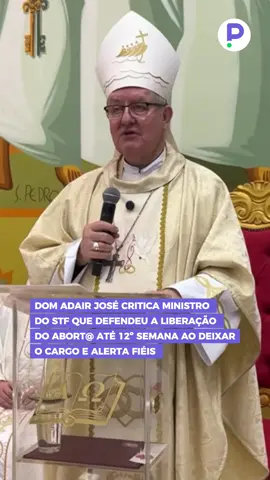 Durante a homilia deste domingo, Dom Adair José fez duras críticas à proposta de legalização do abort@ no Brasil. O bispo comentou sobre a recente declaração de um ministro do Supremo Tribunal Federal (STF) que, ao se despedir da Corte, manifestou intenção de votar pela liberação do aborto até a 12ª semana de gestação e permitir que o procedimento seja realizado também por enfermeiros. Dom Adair reafirmou a posição da Igreja em defesa da vida desde a concepção e alertou os fiéis sobre a importância de preservar os valores cristãos diante das decisões políticas e judiciais do país. #Fé #Igreja #Evangélico #Catolico