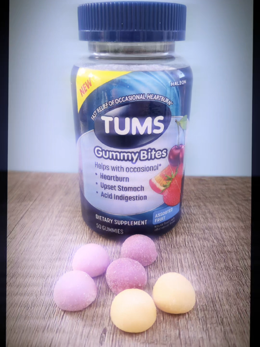 I must say that the Tums Gummy Bites are definitely an improvement over the regular chalky Tums I've tried in the past. The cherry, strawberry, and orange flavors are very good, and they help alleviate some stomach issues quickly.  #complimentary #tums #heartburn