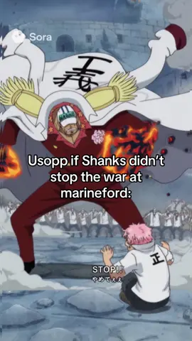 What if Shanks hadn’t arrived at Marineford #animefight #soraai #goddusopp 