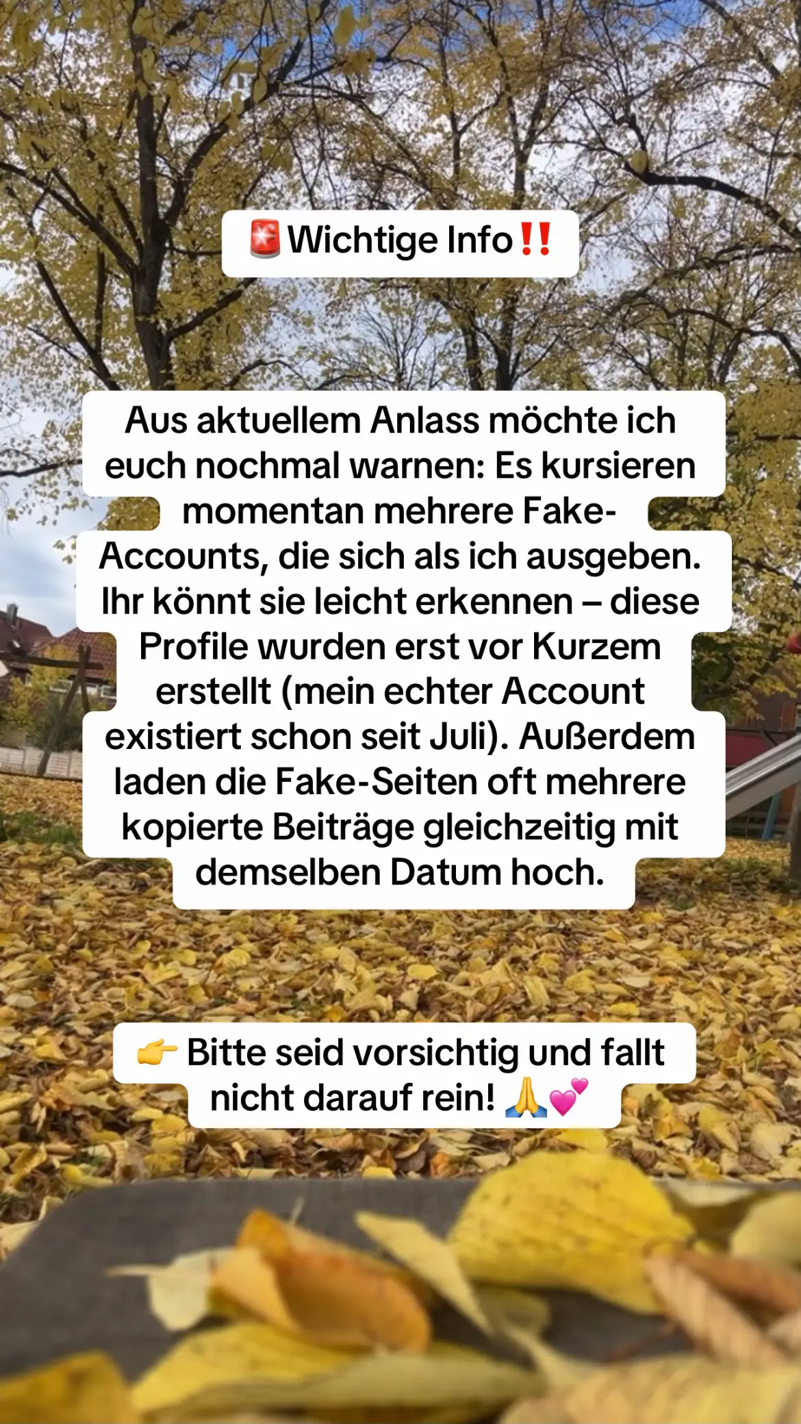 Leider reagiert TikTok bisher nicht darauf, und Sperren bringt leider nichts 😞😢 #fake #achtung 