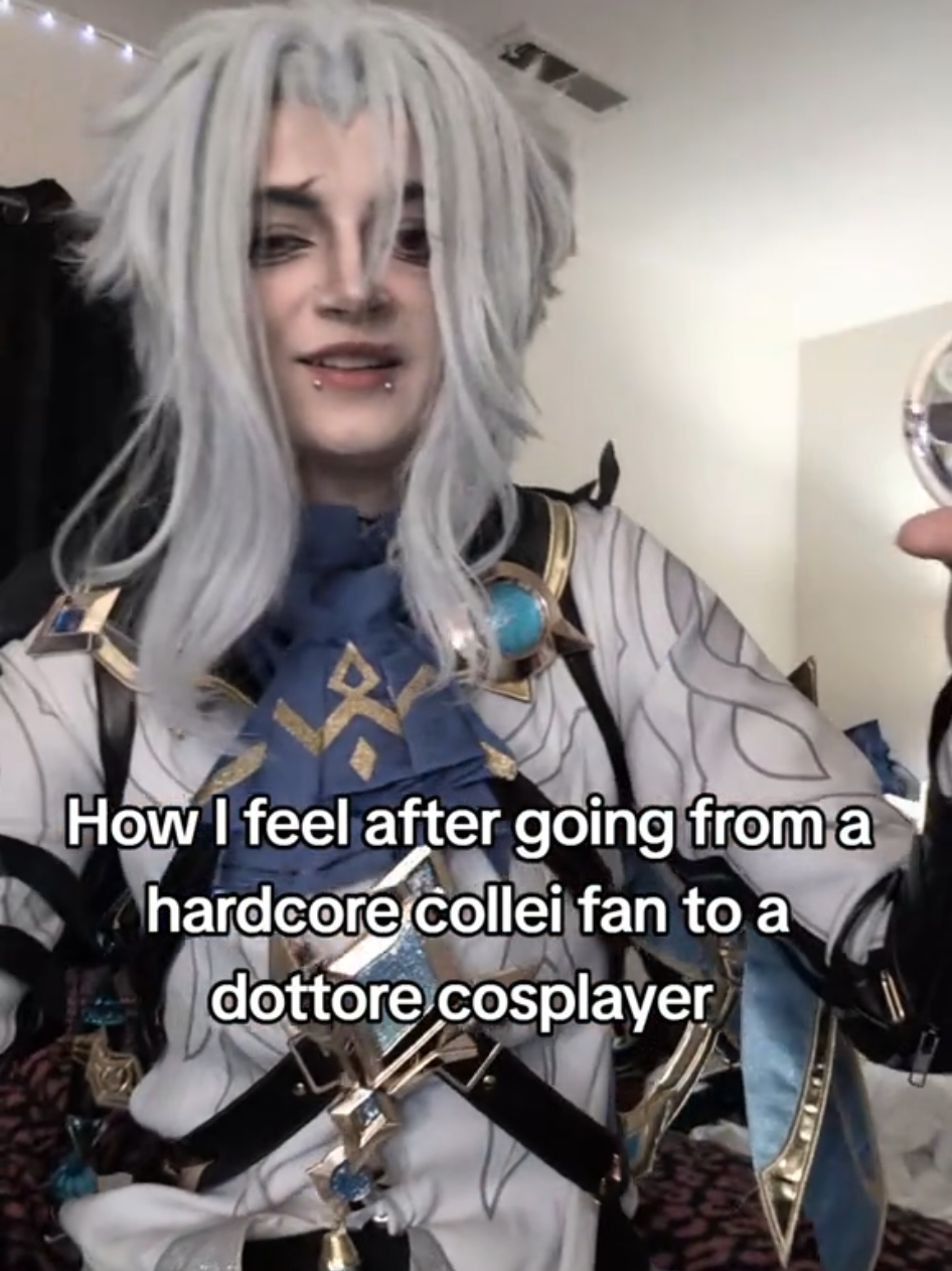It was unprocessed medical trauma (I still love collei)  #dottorecosplay #dottore #GenshinImpact #genshinimpactcosplay #wlw  keywords: costume, cosplay, mad scientist, genshin impact, hoyoverse, harbinger, fatui 