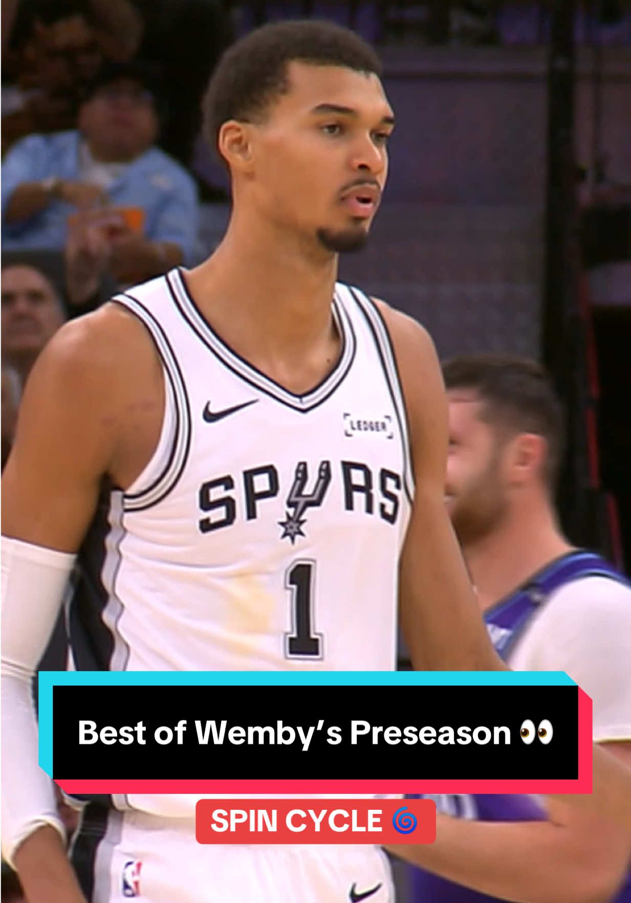 In less than 20 MPG this preseason, @Victor Wembanyama averaged... 17.0 PPG, 8.0 RPG, 4.8 APG, 62.7 FG% Scary. 😳 His regular season starts 10/22 vs. Dallas on ESPN! #NBA #basketball #VictorWembanyama #Wemby #Spurs 