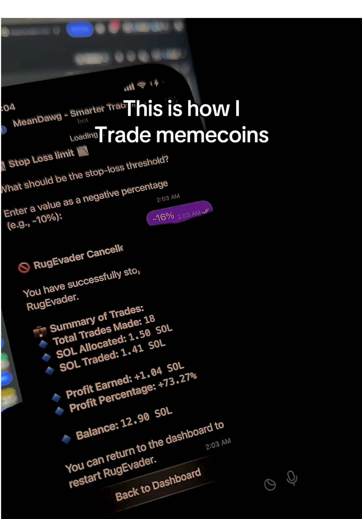 This is how I trade memecoins. How do you trade? #memecoins #solana #sol #memecoin #cryptotrading 