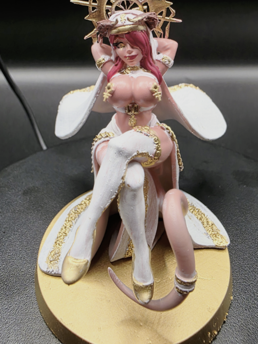 another demon Nun by @Jigglystix  #demon #tabletop ##miniature #3dprinting 