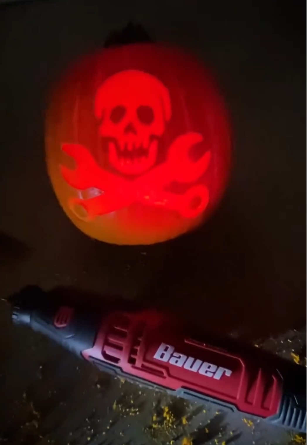 Carve out some fun this Halloween! The Bauer 8V Variable Speed Rotary Tool includes over 40 accessories for cutting, grinding, sanding, polishing, and more. 🎃 Only $49.99 at your local #HarborFreight. #PumpkinCarving #JackOLantern #Halloween