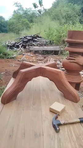 mesa rustica de madeira #viraltiktok #marcenaria #madeira #moveis #rustico 