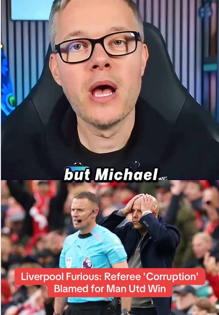 Michael Oliver: The Referee Who Ruined the Game 🤬🤬🤬🤬.       #markgoldbridge #manchsterunited #liverpool #mostviralvideo #viral 
