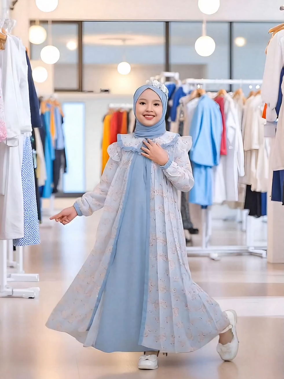 GAMIS ANAK HANA TSABINA SERIES ONE SET HIJAB #modalkontendoang #sipalingaffiliate #gajiansale #cuanmaksimal #DijaminCUAN 