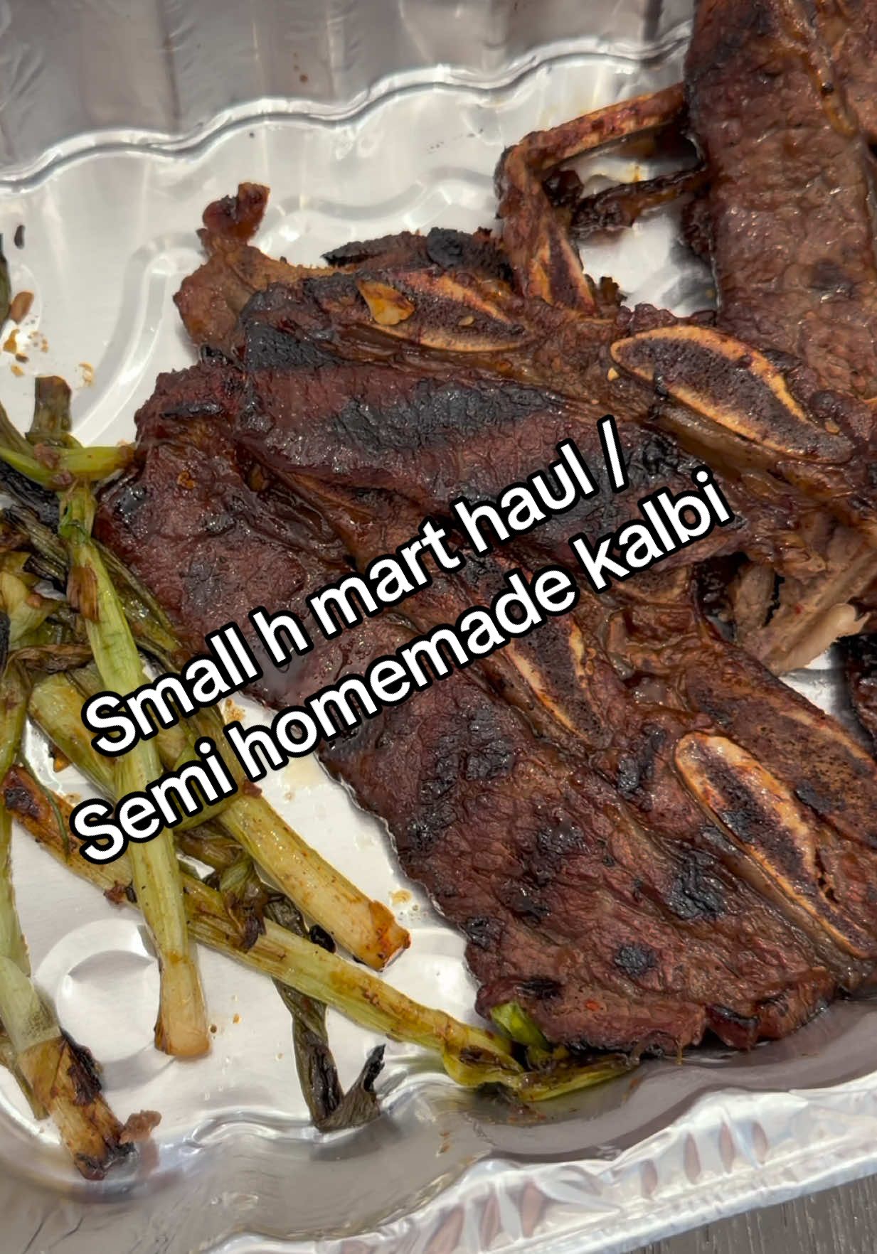 Small H Mart haul / semi homemade Korean bbq inspired kalbi ❤️❤️🥳🥳 #fyp #cooking #food #haul #foryoupage 