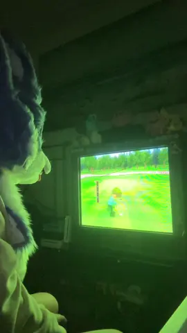 this game sucks #furry #fursuit #wiisports #wii 