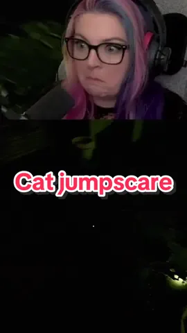 I can’t believe I got attacked by a kitty! 🐈‍⬛ #horrorgaming #jumpscare #tiktokgaming #horrortok #GamerGirl 