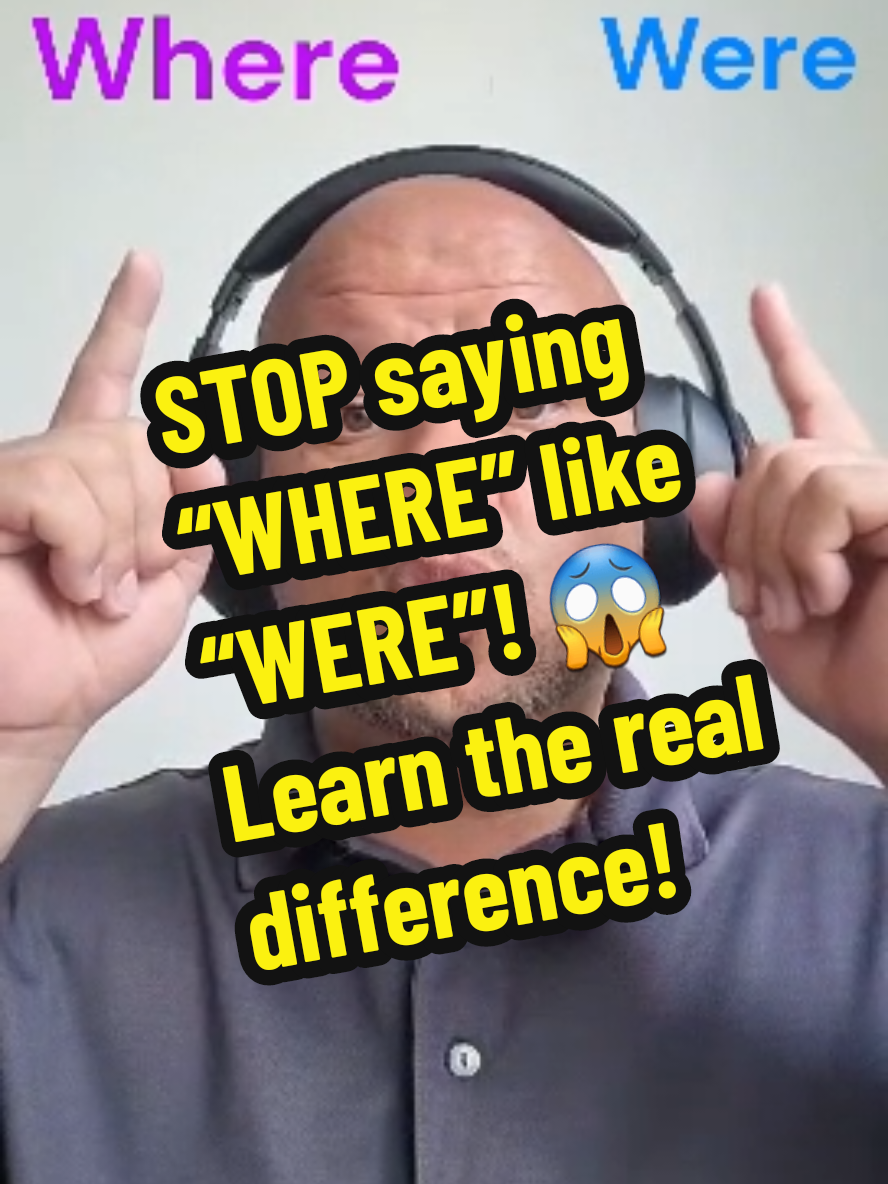 Most ESL students don’t realize that “where” and “were” sound completely different! 😳 In this short English lesson, I’ll show you the real pronunciation difference and reveal how the silent e’s in “were” change everything. Learn how native speakers actually pronounce them and fix your accent today! Perfect for intermediate and advanced English learners who want to speak English naturally and understand native pronunciation like a pro! 💬🔥 #englishteacher, #fyp, #learnenglish, #foryoupage, #englishpronunciation, , 