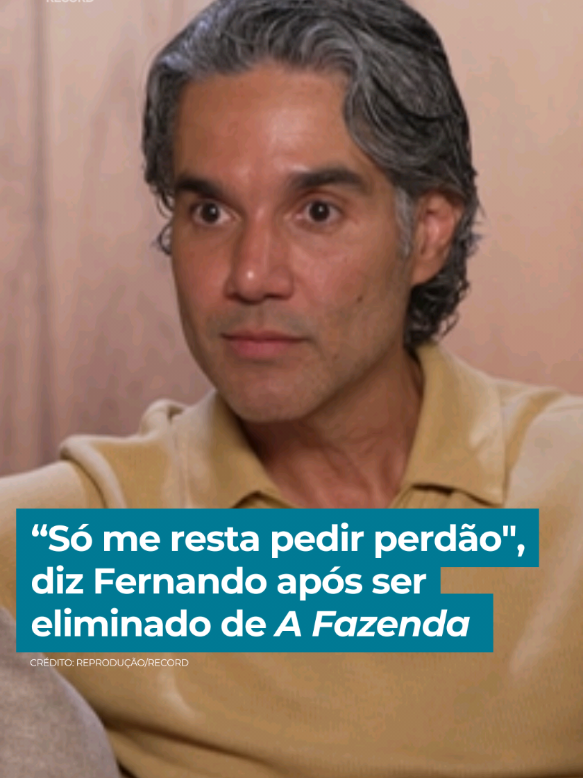 FORA DO CONFINAMENTO | Depois de algumas polêmicas, o ator Fernando Sampaio foi o último eliminado de #AFazenda. Nas primeiras horas longe das câmeras do reality, Fernando contou tudo para Fabiana Oliveira: convivência com os outros peões, tretas, arrependimentos e os desafios que enfrentou no jogo 🔥 ➡️ Assista à reportagem completa em R7.com/DomingoEspetacular #DomingoEspetacular #ReportagensDE 