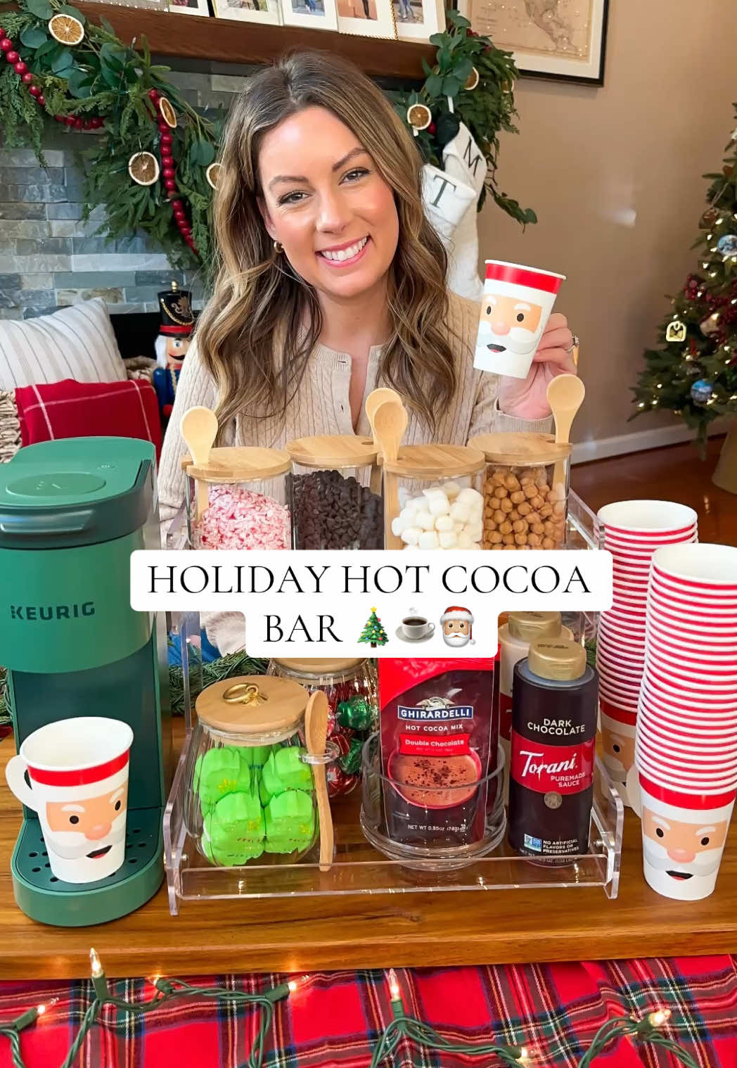 Holiday Hot Cocoa Bar 🎄☕️🎅🏼 #christmasparty #hotcocoabar #christmasdecorating #christmasinspo #holidayvibes 
