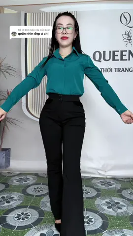 Trả lời @Cẩm Loan quần ống loe này lên form đẹp lắm nhe#kimqueen #quanongloe  @Kim Queen  @Kim Queen  @Kim Queen 