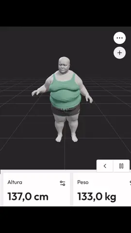 Comenta sua altura e peso #viral #pesoealtura #simulacaocorpo3d 