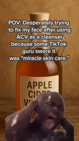 Live and learn   #acv #grwm #cooked #skinroutine #safetyessentials 