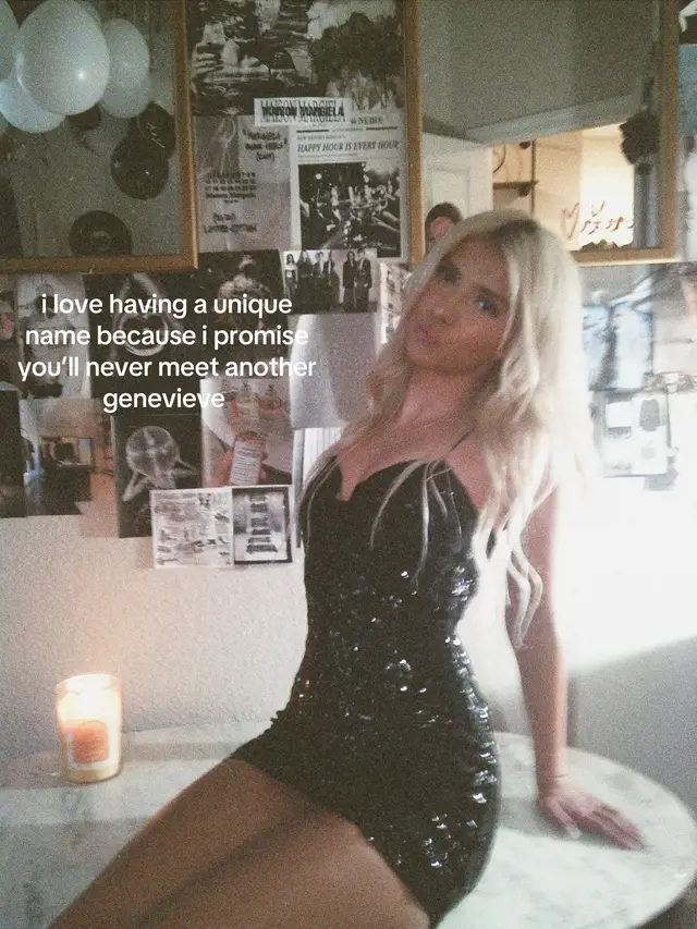 i feel like i look like a genevieve 