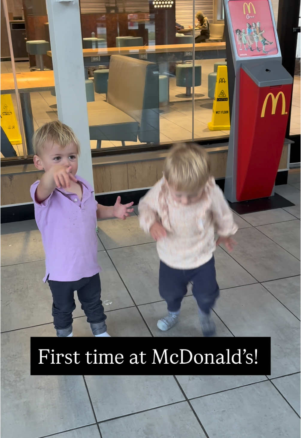 First time at McDonald’s for the triplets!  Takeaways: McDonald’s is scary when rambunctious big kids are running around (for the twins).  Miko thinks McDonald’s is still worth the risk of the big kids.  McDonald’s is awesomest when the big kids peace out (says everyone).  #triplets #mcdonalds #mcdonaldshacks #mcdonald #playplace #play #toddler #toddlerplay 