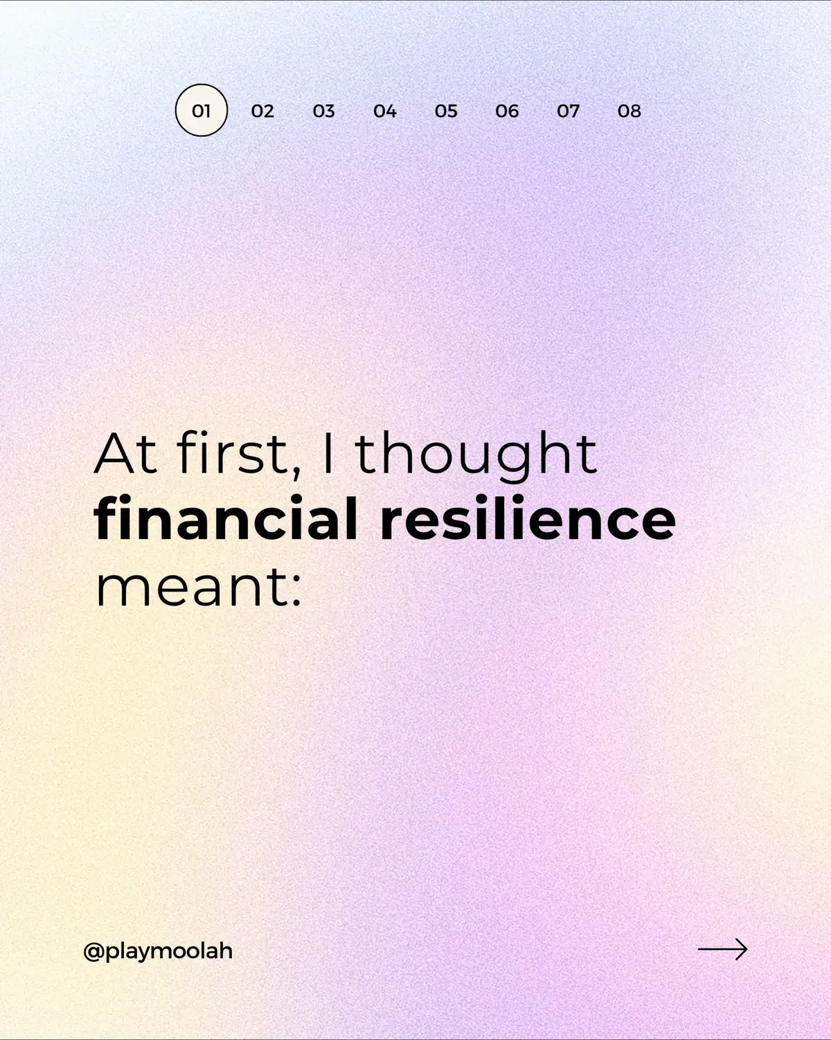 – never missing a payment – always having a plan – working harder when things got tight Then I realised: – I was anxious even when I had money – I didn’t trust myself to rest – My self-worth was tied to control Real resilience isn’t about being perfect with money. It’s about feeling safe when things aren’t. We’ll be exploring how to build that kind of safety — at Wealth Resilience Festival, Nov 8. 💬 Which line hits hardest for you? Explore how you can further learn how to have a better relationship with money, in this already-stressed and changing world. Drop us a comment and we’ll send you a practical FREE safety net money toolkit. #safemoney #emergencysavings #moneymanagementtips #financialemotionalresilience #playmoolah  